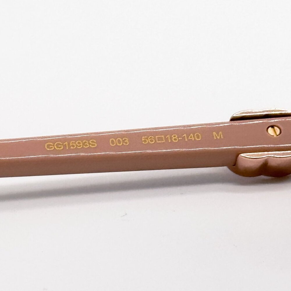 NEW GUCCI GG1593S 003 WOMEN BROWN SUNGLASSES GUCCI - Picture 10 of 12